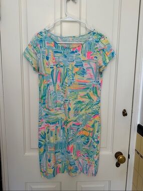 Lilly Pulitzer Multicolor Pastel Abstract Mini Dress Size XS